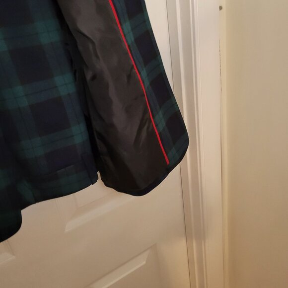 Tommy Hilfiger Plaid Blazer Sz 10 Boss Lady Vibe - Picture 10 of 14